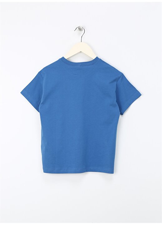 Benetton Mavi Erkek T-Shirt 3I1XC10IL 2