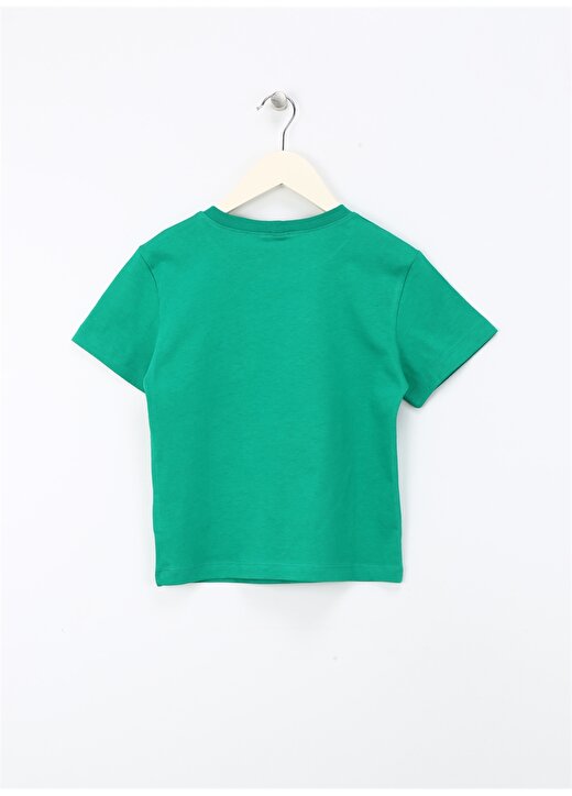 Benetton Yeşil Erkek T-Shirt 3096G10EU 2