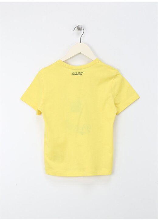 Benetton Neon Sarı Erkek Çocuk T-Shirt 3096G10EW 2
