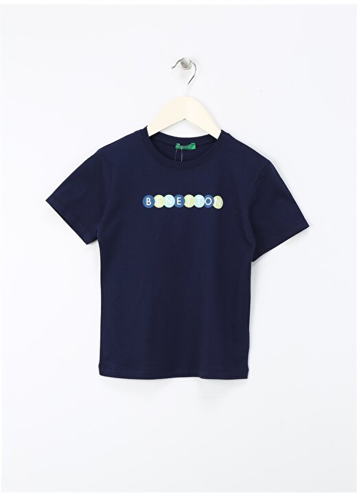 Benetton Lacivert Erkek Çocuk T-Shirt 3I1XG10EH 1