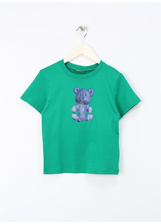 Benetton Yeşil Erkek Çocuk T-Shirt 3I1XG10ED 1