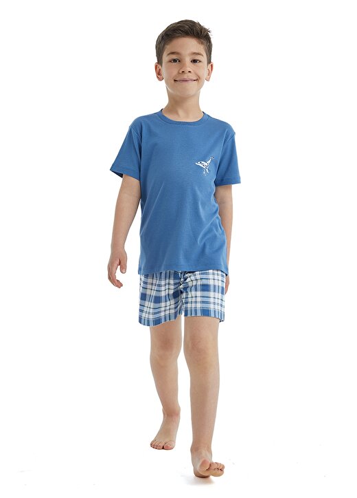 Blackspade Düz Mavi Erkek Pijama Takımı 40493 1