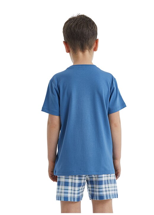 Blackspade Düz Mavi Erkek Pijama Takımı 40493 4