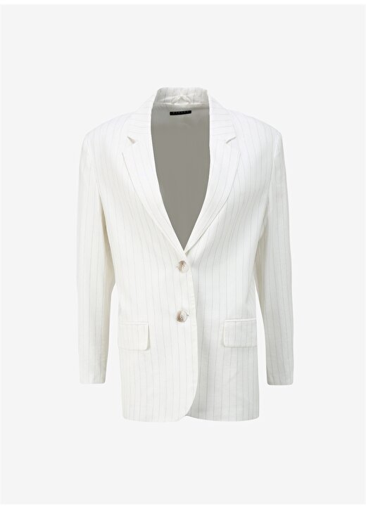 Sisley Regular Fit Beyaz Kadın Ceket 2PIKLW020 1
