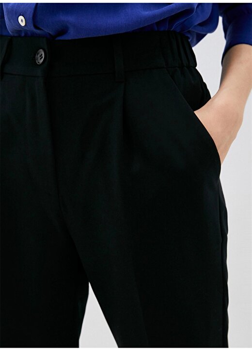 Sisley Yüksek Bel Slim Fit Lacivert Kadın Pantolon 4KVXL5CM7 2