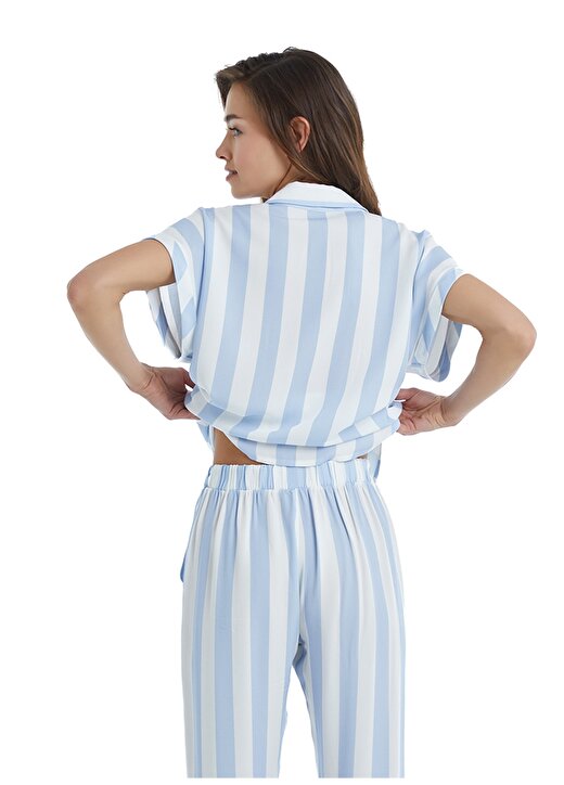 Blackspade Mavi - Beyaz Kadın Pijama Alt 51353 3