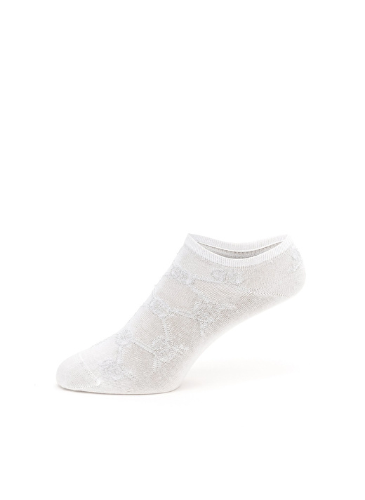 Pierre Cardin Beyaz Kadın Patik Çorap MONOGRAM 3