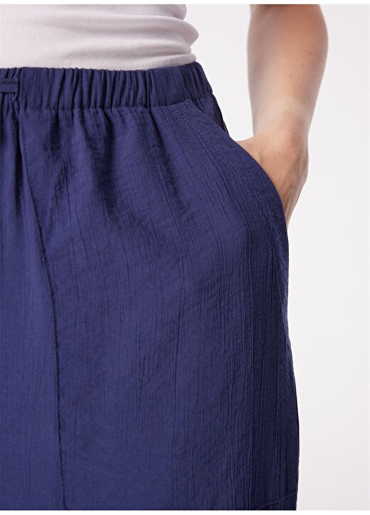 Pierre Cardin Lacivert Kadın Geniş Paça Loose Fit Pantolon NOVA-P 4