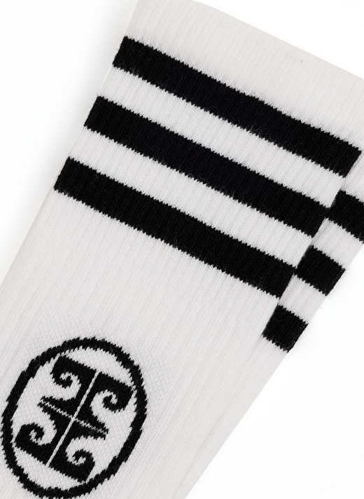 Pierre Cardin Beyaz Kadın Soket Çorap TENISLOGOLU 3