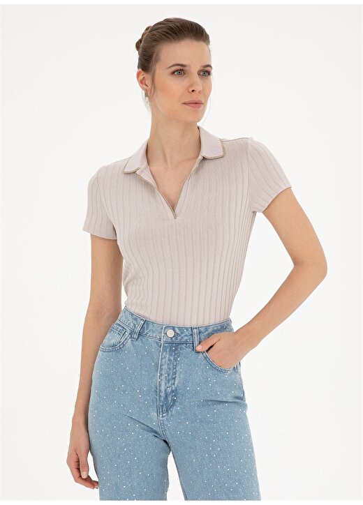 Pierre Cardin Kum Kadın Slim Fit Polo T-Shirt RINO 1