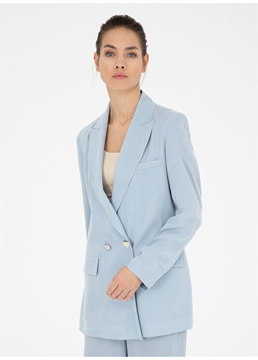 Pierre Cardin Oversized Açık Mavi Kadın Ceket SRIUS-C 1