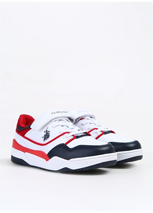 U.S. Polo Assn. Lacivert - Beyaz - Kırmızı Erkek Çocuk Sneaker MARTELL JR 4FX 2