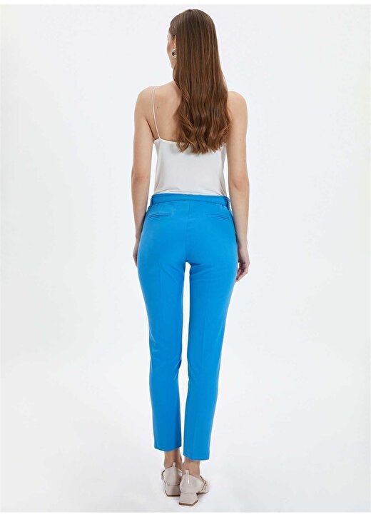 Selen Normal Bel Standart Mavi Kadın Pantolon 24YSL5140 3