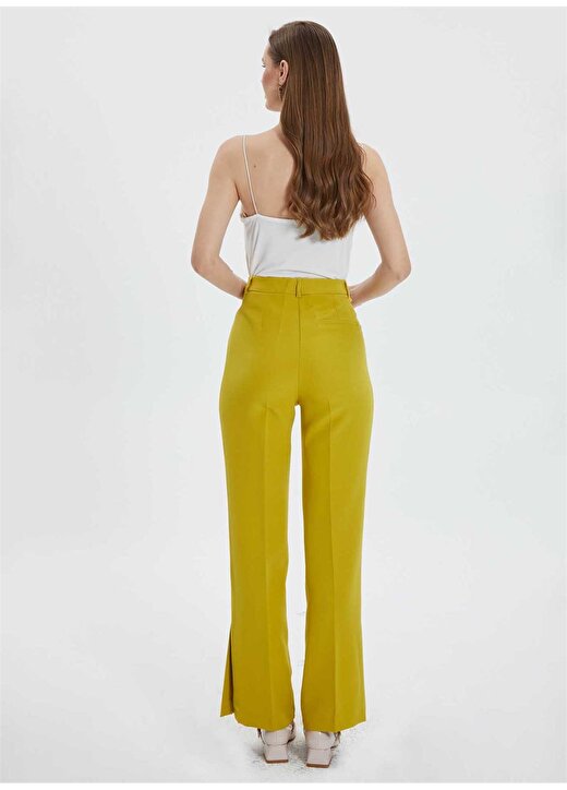 Selen Normal Bel Standart Sarı Kadın Pantolon 24YSL5141 4