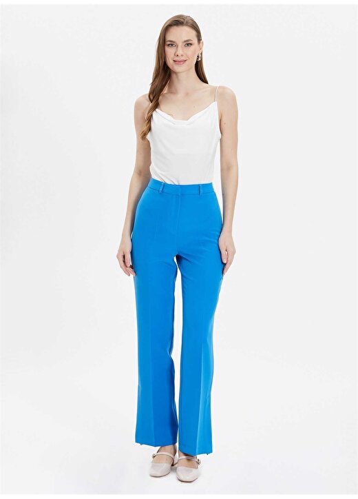 Selen Normal Bel Standart Mavi Kadın Pantolon 24YSL5141 1