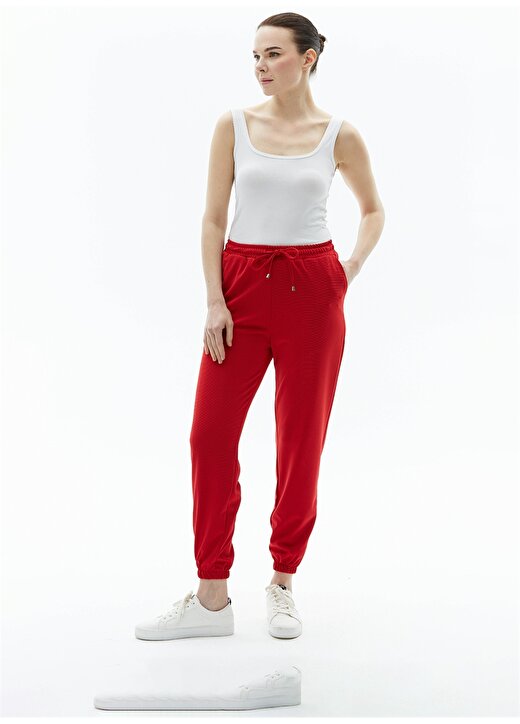 Selen Normal Bel Standart Kırmızı Kadın Pantolon 24YSL5179 2