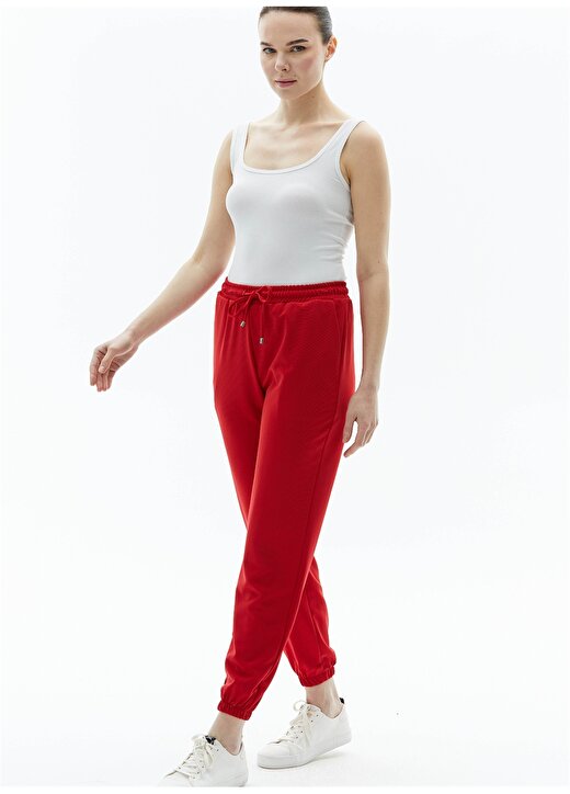 Selen Normal Bel Standart Kırmızı Kadın Pantolon 24YSL5179 3