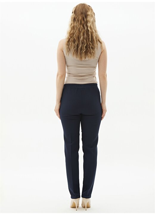 Selen Normal Bel Standart Lacivert Kadın Pantolon 24YSL5184 3