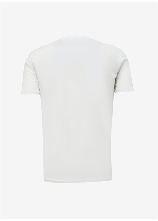 Armani Exchange Bisiklet Yaka Düz Kırık Beyaz Erkek T-Shirt 3DZTBG ZJA5Z 1116 2