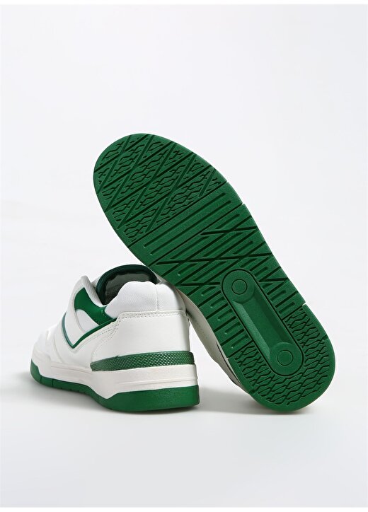 Benetton Beyaz - Yeşil Kadın Sneaker BNI-10081 4