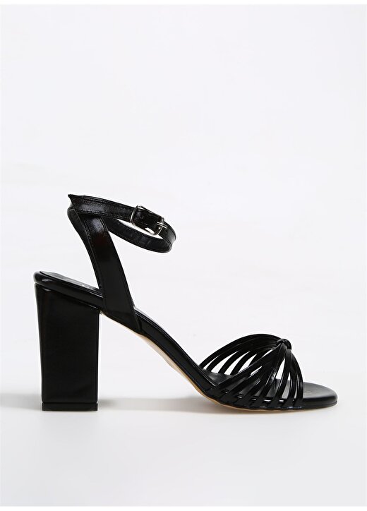 Pierre Cardin Siyah Kadın Topuklu Sandalet PC-53057 1