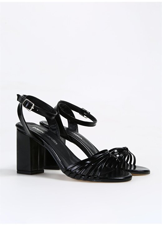 Pierre Cardin Siyah Kadın Topuklu Sandalet PC-53057 2