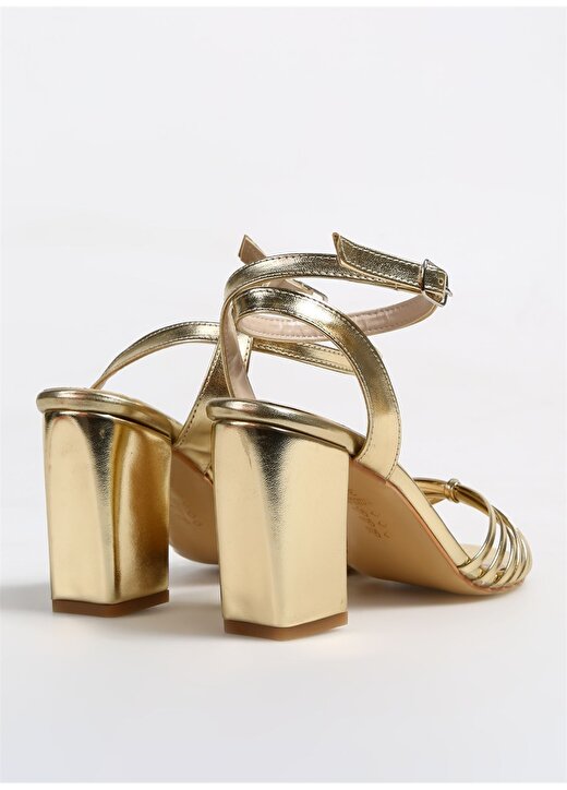 Pierre Cardin Altın Kadın Topuklu Sandalet PC-53057 3