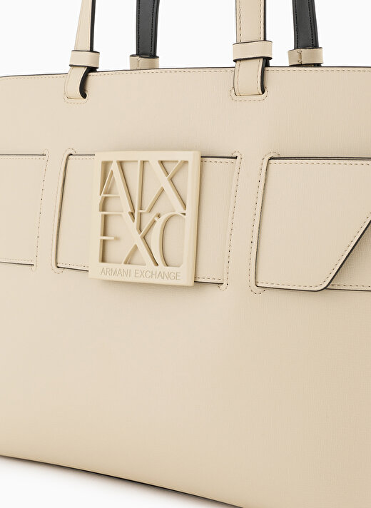 Armani Exchange Bej Kadın 24,5x30x12 cm Omuz Çantası 9491380A87411950  4