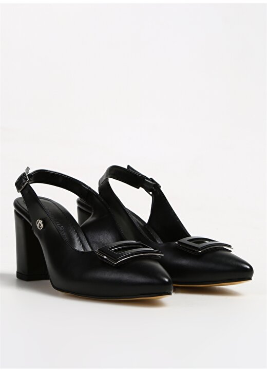 Pierre Cardin Siyah Kadın Topuklu Ayakkabı PC-53113 2