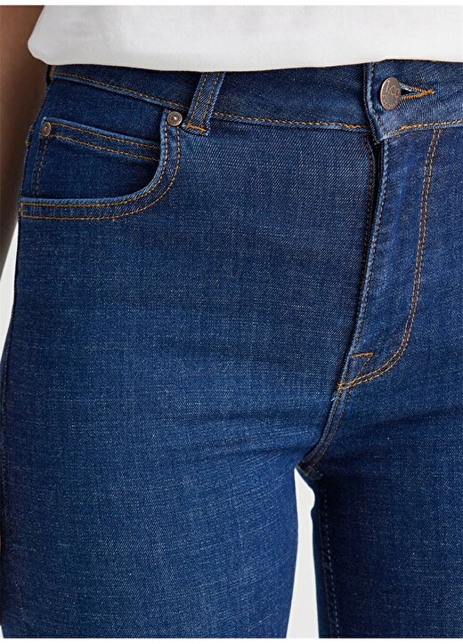 Lee Breese Flare Fit Orta Bel İspanyol Paça Mavi Kadın Jean Pantolon L32Y005XT 3