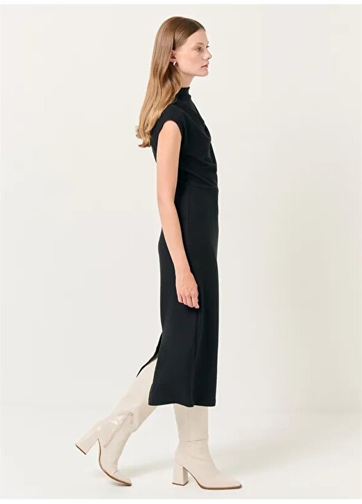 Wrangler Kare Yaka Siyah Standart Kadın Elbise W241610001-Kolsuz Elbise 4