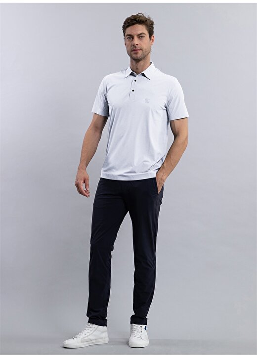 Duno Düz Beyaz Erkek Polo T-Shirt TURBO DEIVA 2