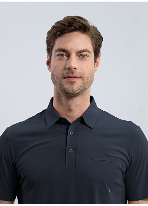 Duno Düz Lacivert Erkek Polo T-Shirt TIBOR DEIVA 3