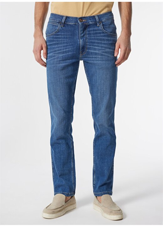 Wrangler Normal Bel Slim Fit Koyu Mavi Erkek Denim Pantolon W12S084W83 Texas Slim Jean Pantolon 2