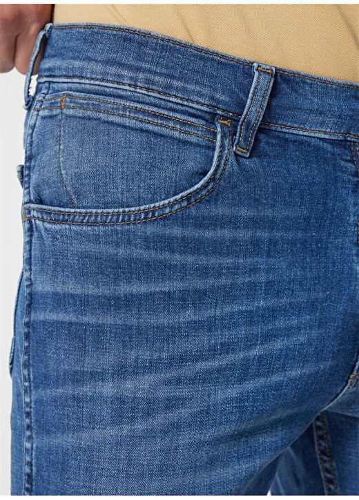 Wrangler Normal Bel Slim Fit Koyu Mavi Erkek Denim Pantolon W12S084W83 Texas Slim Jean Pantolon 3