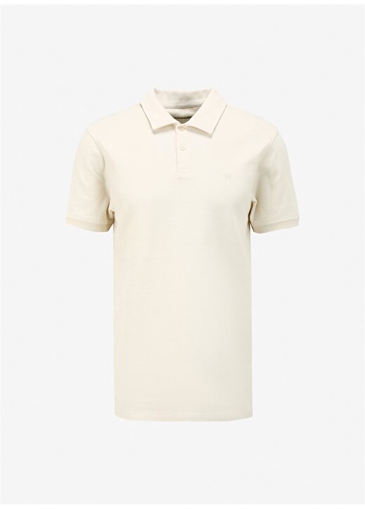 Wrangler Ekru Erkek Polo T-Shirt W241557104 Kısa Kollu Polo T-Shirt 1