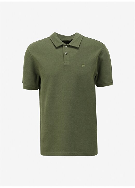 Wrangler Yağ Yeşili Erkek Polo T-Shirt W241557308 Kısa Kollu Polo T-Shirt 1