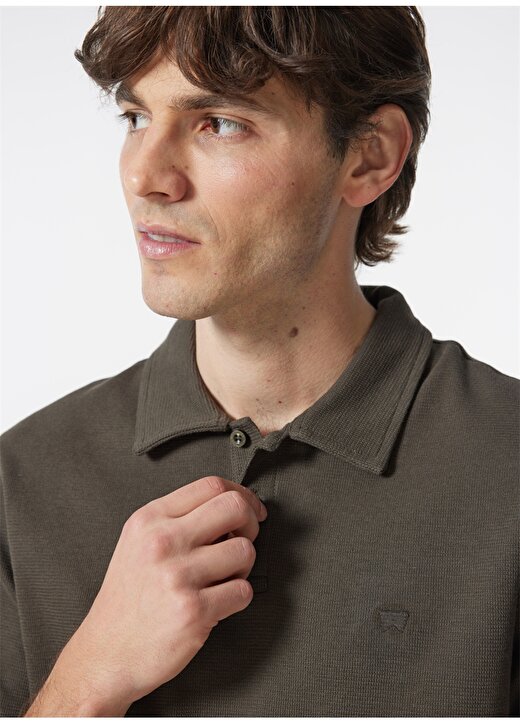 Wrangler Haki Erkek Polo T-Shirt W241557801 Kısa Kollu Polo T-Shirt 3