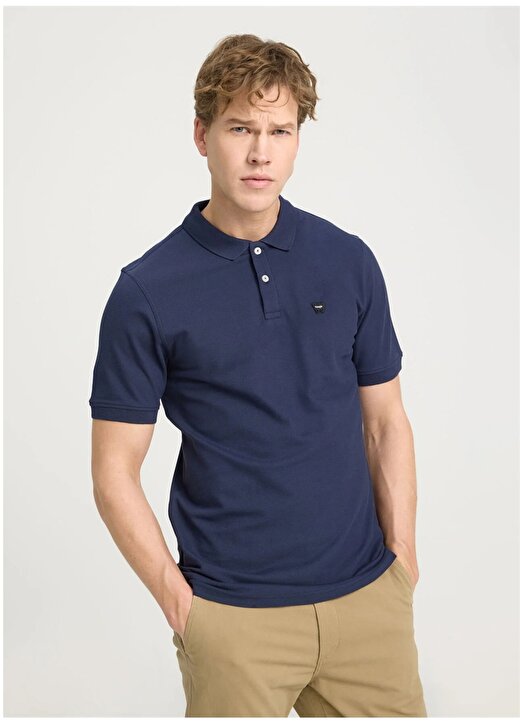 Wrangler Lacivert Erkek Polo T-Shirt W7D5K4XX2T410 Kısa Kollu Polo Tshir 1
