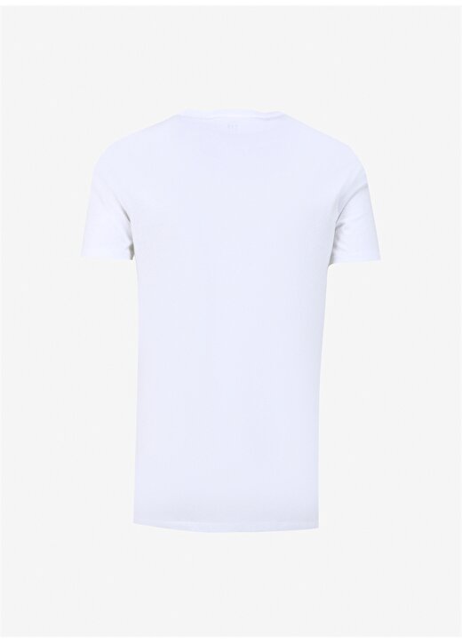 Gap Bisiklet Yaka Düz Beyaz Erkek T-Shirt 471777 2