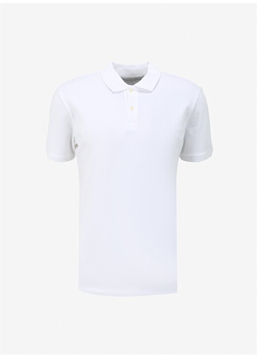 Gap Düz Beyaz Erkek Polo T-Shirt 550531 1