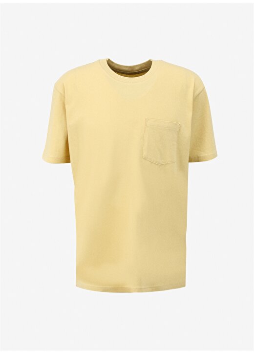 Gap Bisiklet Yaka Düz Sarı Erkek T-Shirt 507947 3