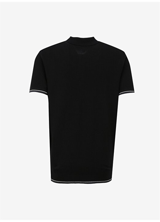 Gap Polo Yaka Düz Siyah Erkek T-Shirt 885493 2
