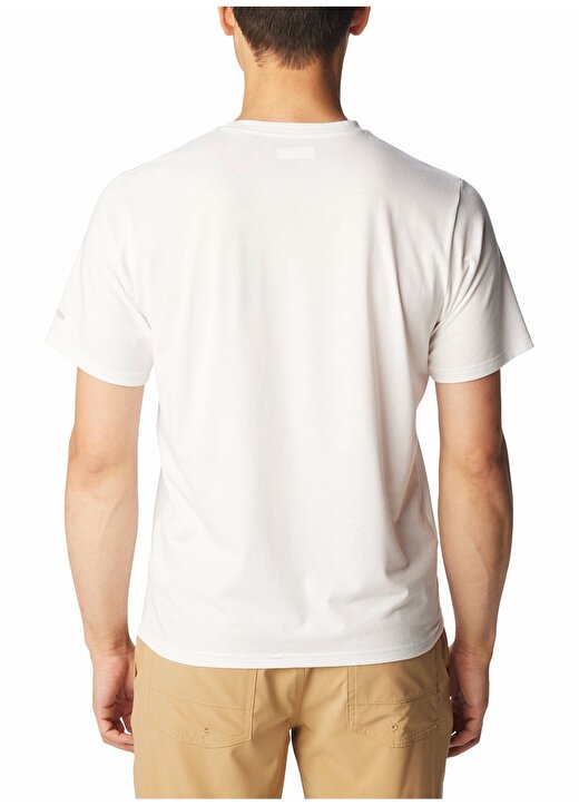 Columbia Beyaz Erkek O Yaka Standart Fit Baskılı T-Shirt 1931171117_AO0806 4