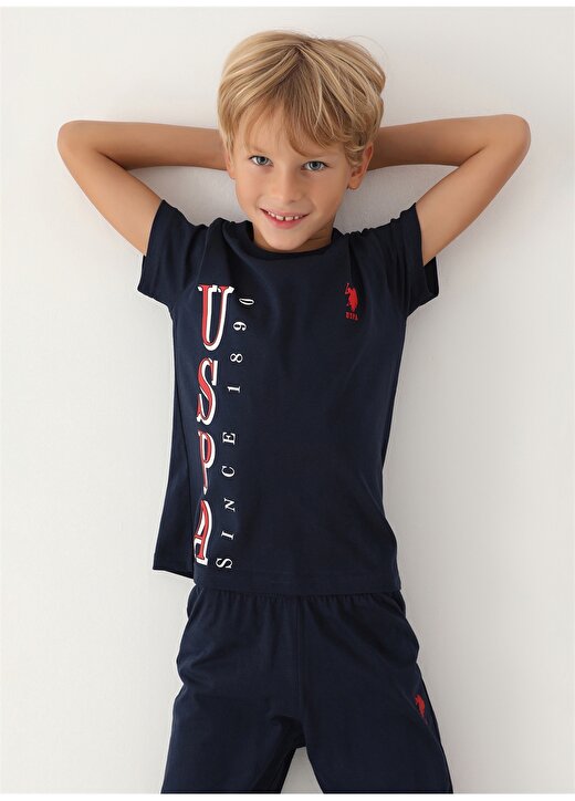 U.S. Polo Assn. Lacivert Erkek Çocuk Pijama Takımı US1752 1