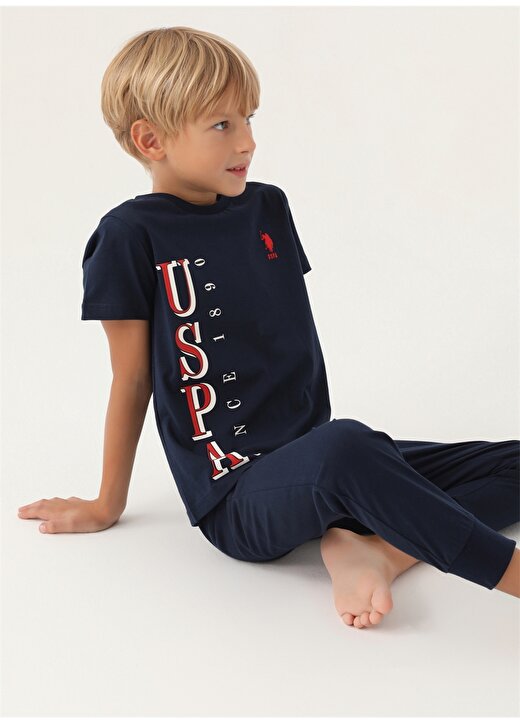 U.S. Polo Assn. Lacivert Erkek Çocuk Pijama Takımı US1752 2