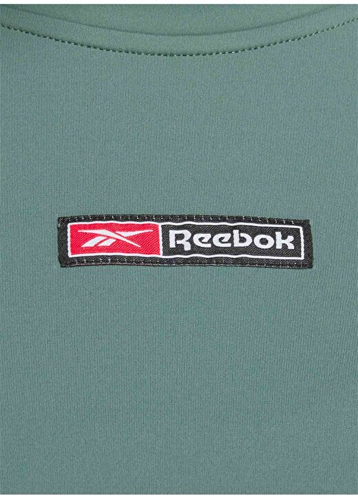 Reebok 100076117 LUX BOLD CROP TEE Yeşil Kadın T-Shirt 2
