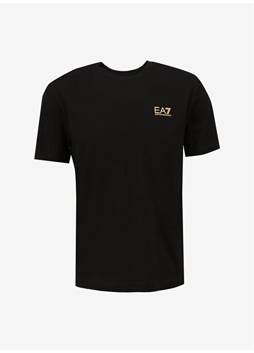 EA7 Bisiklet Yaka Siyah Erkek T-Shirt 8NPT18PJ02Z 1