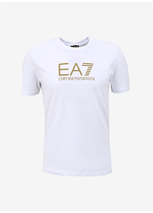EA7 Bisiklet Yaka Beyaz Erkek T-Shirt 3DPT08PJM9Z 1