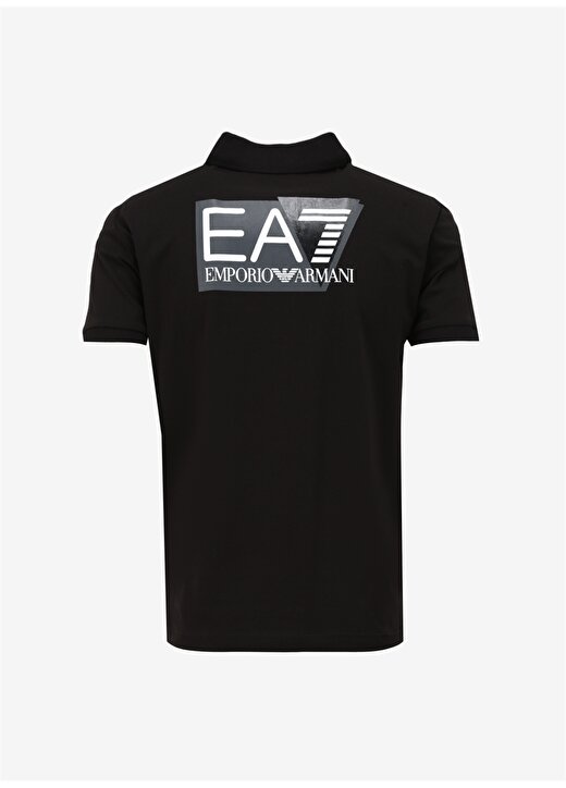 EA7 Siyah Erkek Polo T-Shirt 3DPF16PJ03Z 2